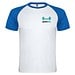 Indianapolis T-Shirt Unisex, weiß / royalblau, XL