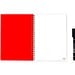 INFINITEBOOK PLAIN A5. "Infinitebook" mit flexiblem Einband und 15 unlinierten Whiteboard Seiten, Rot