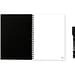 INFINITEBOOK PLAIN A5. "Infinitebook" mit flexiblem Einband und 15 unlinierten Whiteboard Seiten, Schwarz