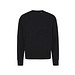 Iqoniq Kruger Relax-Rundhals-Sweater aus recycelt. Baumwolle, schwarz, M