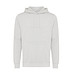 Iqoniq Rila Lightweight Hoodie aus recycelter Baumwolle, ungefärbte helles Grau, L