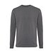 Iqoniq Zion Rundhals-Sweater aus recycelter Baumwolle, anthrazit