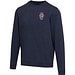 Jasper 280 g/m² Pullover mit Rundhalsausschnitt aus recycelter Bio Baumwolle (OCS), unisex, navy, 3XS