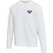 Jasper 280 g/m² Pullover mit Rundhalsausschnitt aus recycelter Bio Baumwolle (OCS), unisex, weiss, 3XS