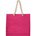 Jutetasche mit Kordelgriffen, pink