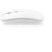 KHAN. Wireless Maus mit 500mAh Akku aus recyceltes ABS (100% rABS), Weiß
