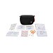 Kleines Erste-Hilfe-Set in RCS recycelter Nubuk-PU Tasche, schwarz
