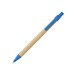 Druckkugelschreiber aus Papier, blaue Mine, blau