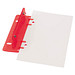 Kunststoff-Locher, rot/gefrostet
