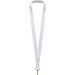 Lana Sublimation Lanyard aus recyceltem PET Kunststoff, weiss, 10mm