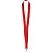 LARIAT. Lanyard aus Polyester mit 20mm Breite, Rot