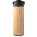LAVER. Thermosflasche aus Bambus, Edelstahl und PP 440 ml, Schwarz