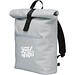 Recycled PU Roll-Top Rucksack Lennon, Hellblau