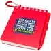 Lig Mini Recyceltes Outdoor-Softcover Notizbuch und Kugelschreiber Set (schwarze Mine), rot