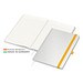 Geiger-Notes Match-Book green+blue Notizbuch A4 Cover-Star Recycling-Matt, inkl. Druck auf Einband , gelb