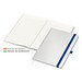 Geiger-Notes Match-Book green+blue Notizbuch A4 Cover-Star Recycling-Matt, inkl. Druck auf Einband, mittelblau