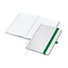 geiger notes Notizbuch Match-Book White A5 Bestseller, inkl. Digitaldruck auf Einband, gloss, grün geiger notes Notizbuch Match-Book White A5 Bestseller, inkl. Digitaldruck auf Einband, gloss, grün