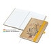 Geiger-Notes Match-Book White Bestseller Notizbuch A5 Natura braun, inkl. Druck, gelb