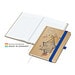 Geiger-Notes Match-Book White Bestseller Notizbuch A5 Natura braun, inkl. Druck, mittelblau