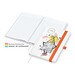 Geiger-Notes Match-Book White Bestseller Notizbuch A5 Natura, inkl. Druck, orange
