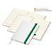 Geiger-Notes Match-Hybrid A5 Creme Bestseller, gloss, inkl. Digitaldruck, Band grün