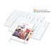 Geiger-Notes Match-Hybrid White Bestseller Notizbuch A4, Cover-Star matt-, inkl. Druck, weiß