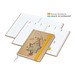 Geiger-Notes Match-Hybrid White Bestseller Notizbuch A4, Natura braun, inkl. Druck, gelb