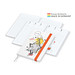 Geiger-Notes Match-Hybrid White Bestseller Notizbuch A4, Natura, inkl. Druck, orange
