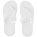 MAUPITI L / XL. Bequeme Flip-Flops mit PE-Sohle und PVC-Riemen, Weiß