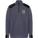 Maverick Pullover für Herren mit halbem Reißverschluss, 280 g/m2, blei/schwarz, 2XL