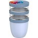 Mepal Ellipse Dreiteiliger, 500 ml + 2 x 200 ml Lunchpot, blau