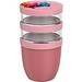Mepal Ellipse Dreiteiliger, 500 ml + 2 x 200 ml Lunchpot, rosa