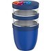 Mepal Ellipse Dreiteiliger, 500 ml + 2 x 200 ml Lunchpot, vivid blau