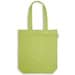MERIDA. Tragetasche (220 g/ m²) aus Baumwolle (50%), recycelter Baumwolle (30%) und polyester (20% rPET), Hellgrün