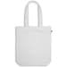 MERIDA. Tragetasche (220 g/ m²) aus Baumwolle (50%), recycelter Baumwolle (30%) und polyester (20% rPET), Weiß