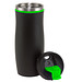 Metall-Isolierbecher Smooth, 400 ml, schwarz/hellgrün