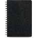MISHIMA. A5-Ringbuch mit flexiblem Einband aus recyceltem Filz (100% rPET) mit linierten Seiten, Dunkelgrau
