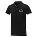 Morgan Polo für Herren, zweifarbig, schwarz, XL
