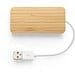 MOSER. HUB mit 2 USB-A und 1 USB-C Anschluss aus Bambus, Natur