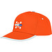 Nestor Kappe mit 5 Segmenten und Paspel, orange,weiss Nestor Kappe mit 5 Segmenten und Paspel, orange,weiss