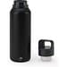NICKLAUS. Edelstahlflasche (91% recycelt) mit vakuumisolierter Doppelwand 590 mL, Schwarz