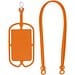 NICOLAUS. Kartenetui mit Smartphone-Halter, Orange