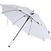 Niel 23 Zoll Automatikregenschirm aus recyceltem PET, weiß