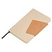 Notizbuch mit einem Einband aus recyceltem Milchkarton und Magnetverschluss, beige