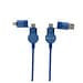 Oakland RCS rKunststoff 1,2m 6-in-1 Fast-Charging 45W Kabel, blau