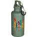 Oregon 400 ml einfarbige RS-zertifizierte Trinkflasche aus recyceltem Kunststoff mit Karabinerhaken, heather grün
