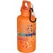 Oregon 400 ml einfarbige RS-zertifizierte Trinkflasche aus recyceltem Kunststoff mit Karabinerhaken, orange