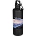 Oregon 750 ml einfarbige RS-zertifizierte Wasserflasche aus recyceltem Kunststoff mit Karabinerhaken, schwarz