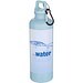 Oregon 750 ml einfarbige RS-zertifizierte Wasserflasche aus recyceltem Kunststoff mit Karabinerhaken, wolkenblau