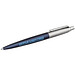 PARKER Druckkugelschreiber Jotter Metall, blaue Mine, navy,silber